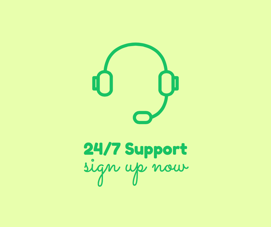 headset 24:7 support icon in Stencil