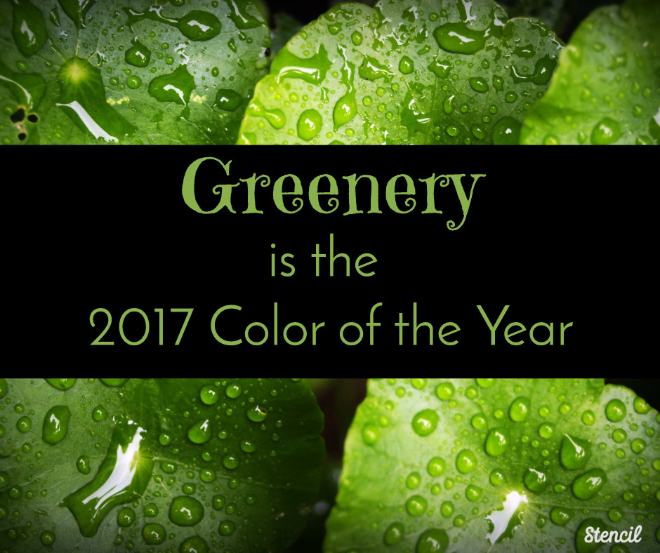 greenery is the 2017 color of the year