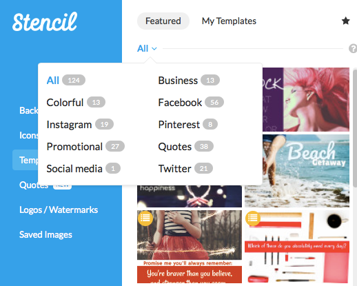 Categories of templates in Stencil