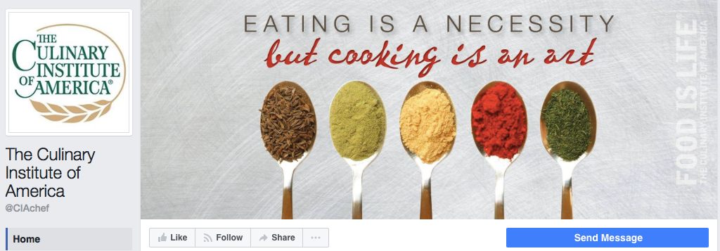 Culinary Institute of America Facebook Page