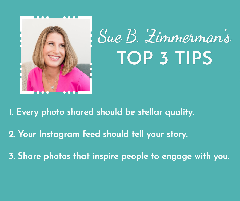 Sue B. Zimmerman's Top 3 Visual Marketing Tips