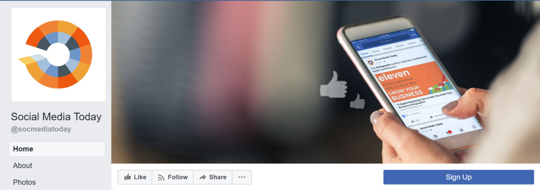 Social Media Today's Facebook Cover