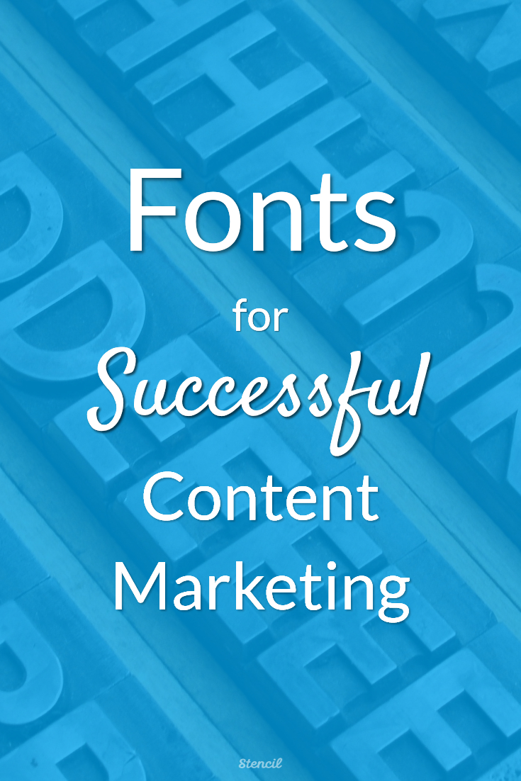 Fonts for Successful Content Marketing #font #visualcontent