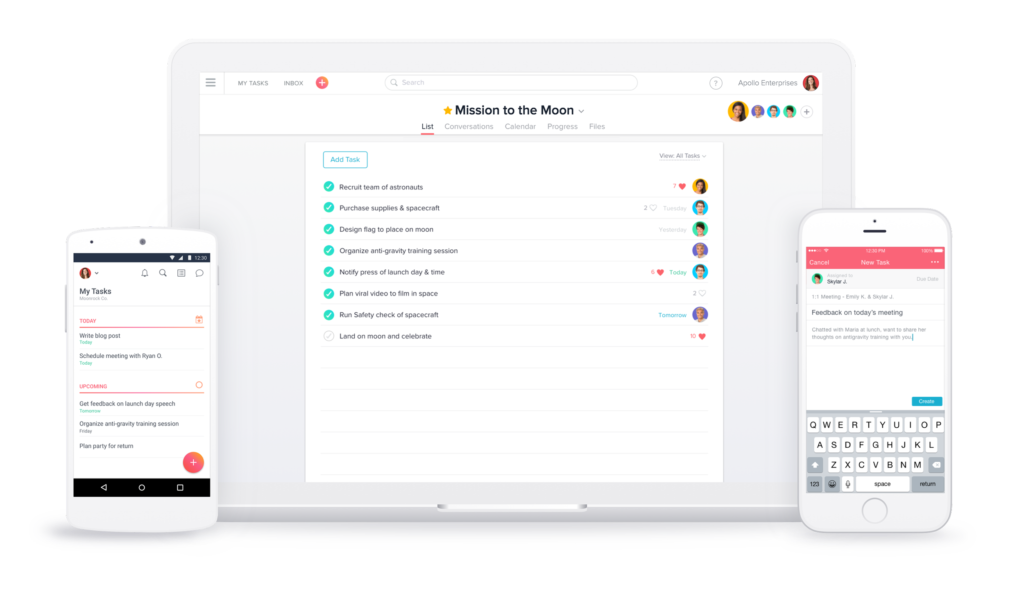 Asana Main Product Screenshot