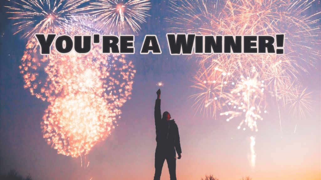 You're a winner!