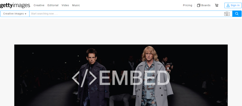 getty image free images to embed