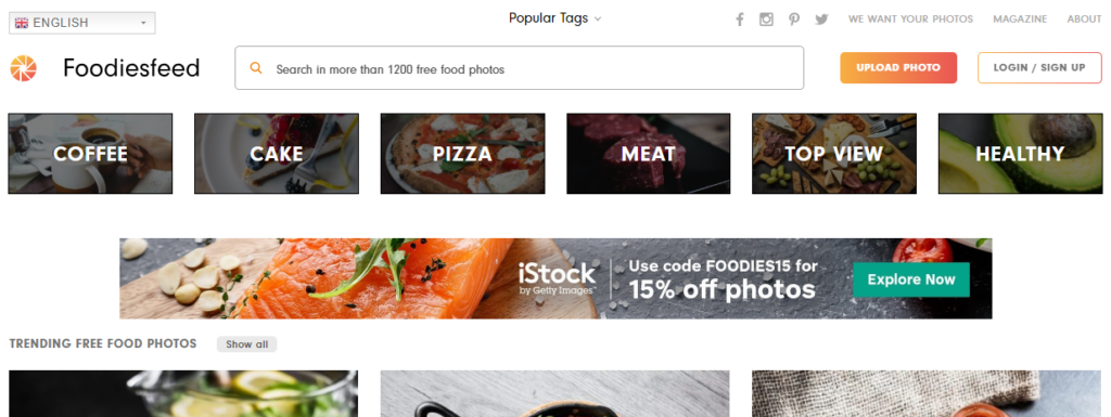 use foodies feed for your food blog