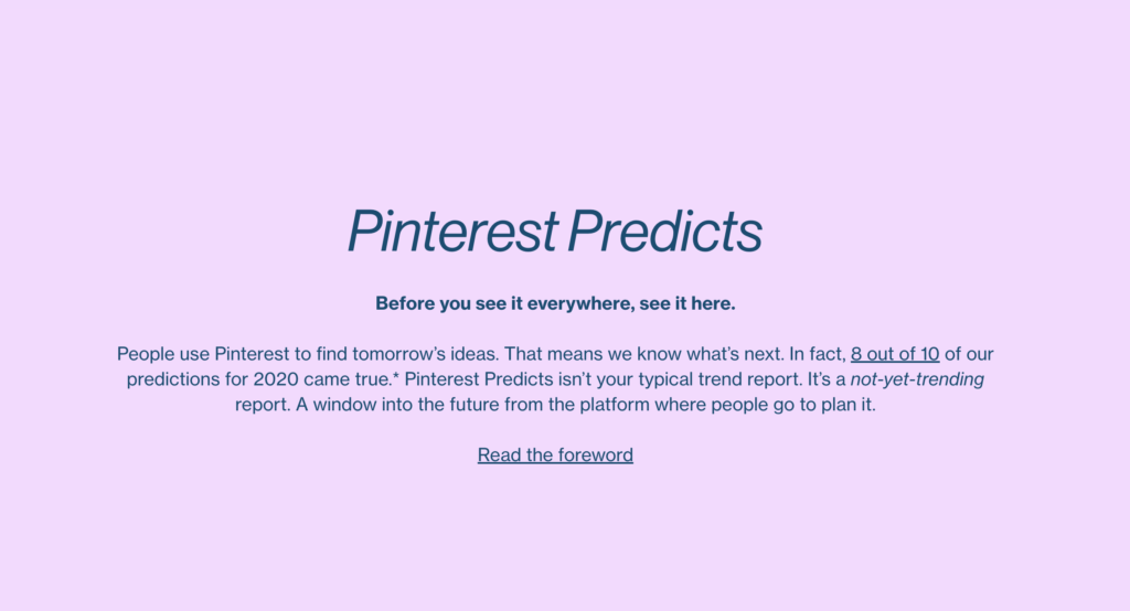 Pinterest Predicts 