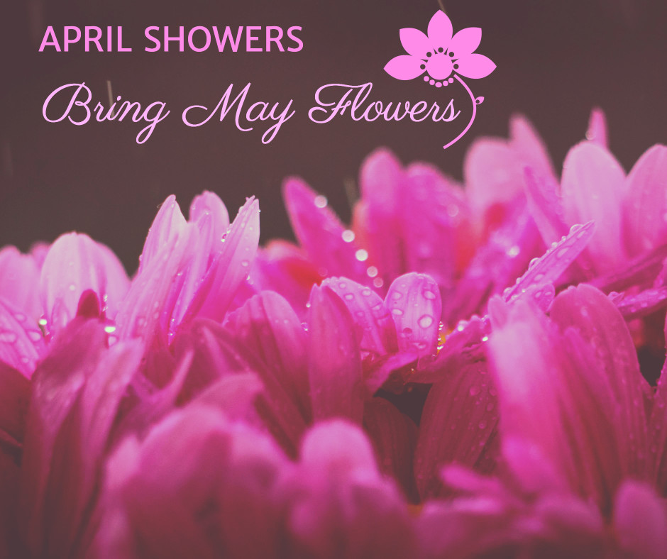 April showers bring May flowers | Templates | Stencil