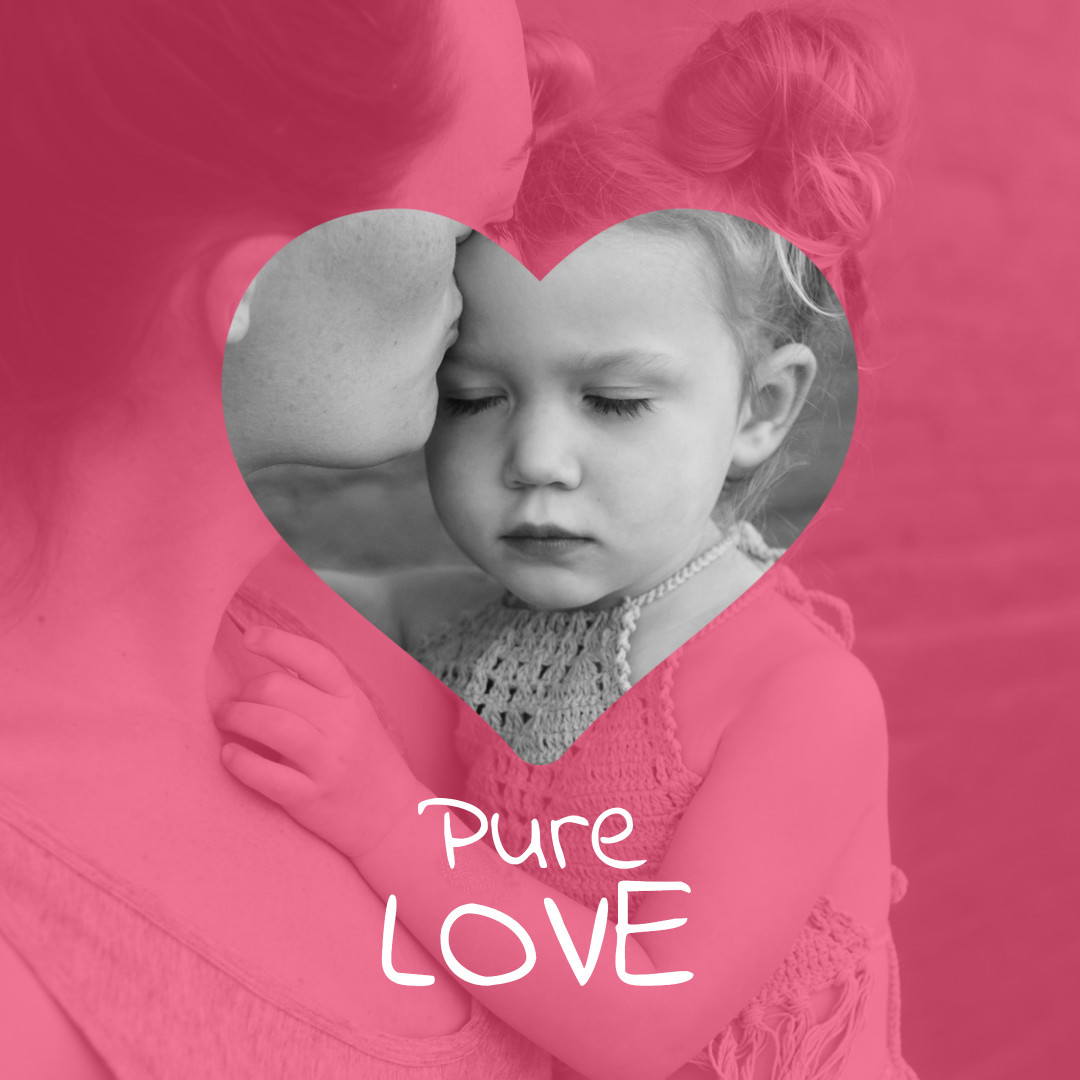 Mother And Child - Pure Love | Templates | Stencil